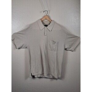 IZOD | POLO SHIRT | LARGE | 100% COTTON | GRAY